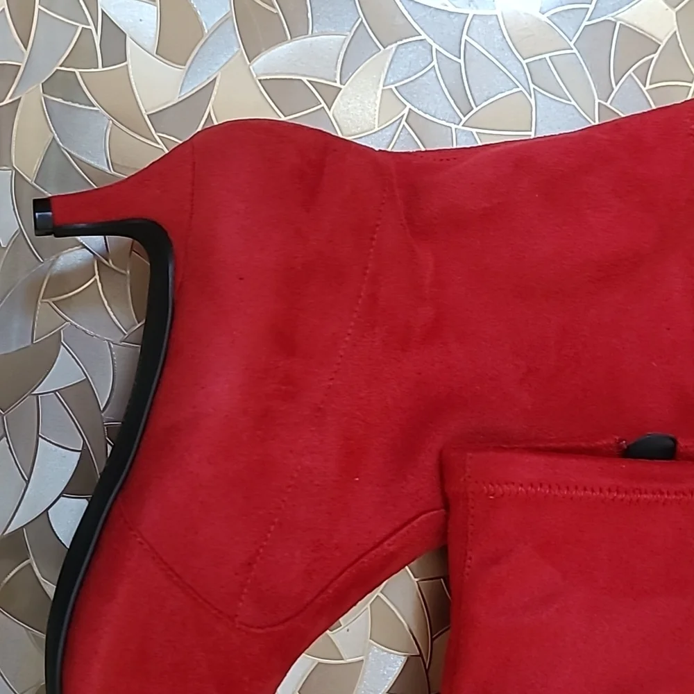 NWT red booties - Picture 2 of 8